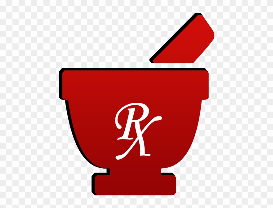 Mortar Pestle Symbol Rx Image Ipharmd Net - Red Mortar And Pestle Clipart
