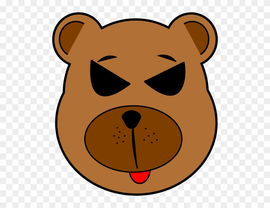 Bear Face Clip Art Clipart Giant Panda Bear Clip Art - Kepala Anjing Kartun - Png Download