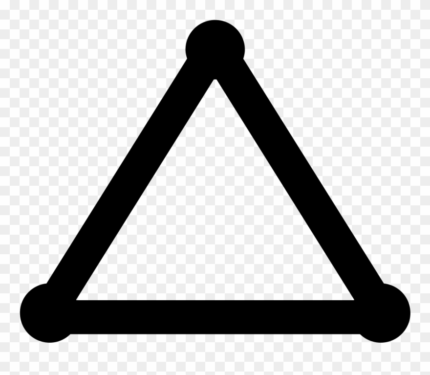 The Image Is Of A Shape That Has Three Sides - Universal Symbol For Fate Clipart