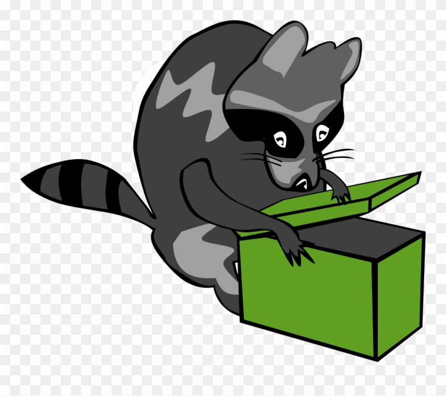 Christmas Clip Art Clipart Clipartistnet Openclipartorg - Moving Pictures Of Raccoons - Png Download
