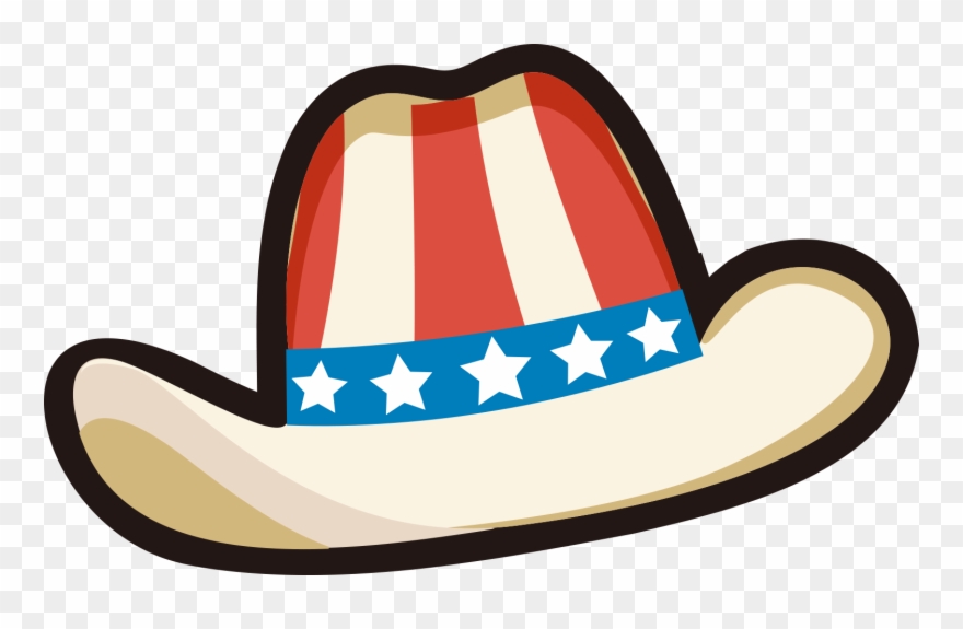 Cowboy Hat Clip Art American Flag - Usa Cowboy Hat Png Transparent Png