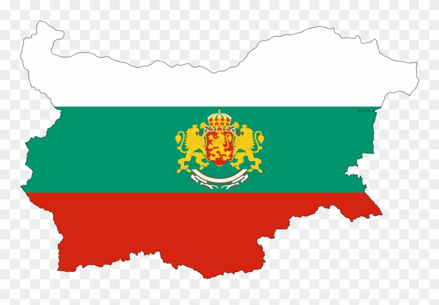 World Map Bulgarian Language Vector Map - Bulgaria Flag Coat Of Arms Clipart