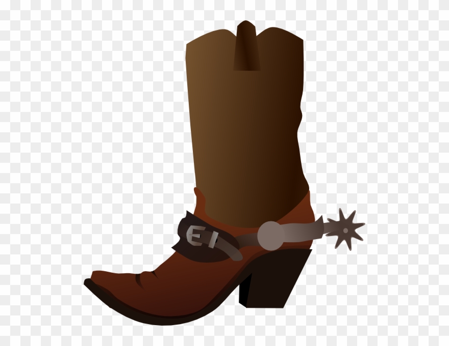 Cowboy Boot Clip Art - Cowboy Boot And Hat Shower Curtain - Png Download