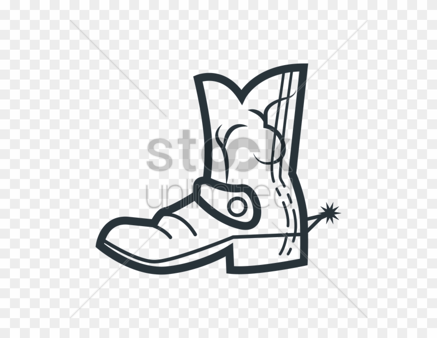 Cowboy Boot Clipart Shoe Cowboy Boot Clip Art - Cowboy Boot - Png Download