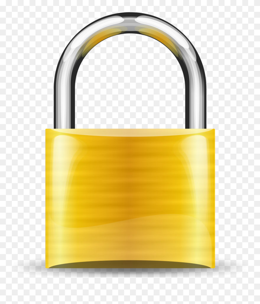 Padlock Gold Free Vector - Gold Padlock Clipart