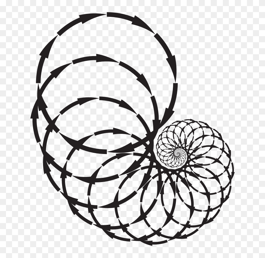 Cyclone Plants Line Art Symmetry Flower - Clip Art - Png Download