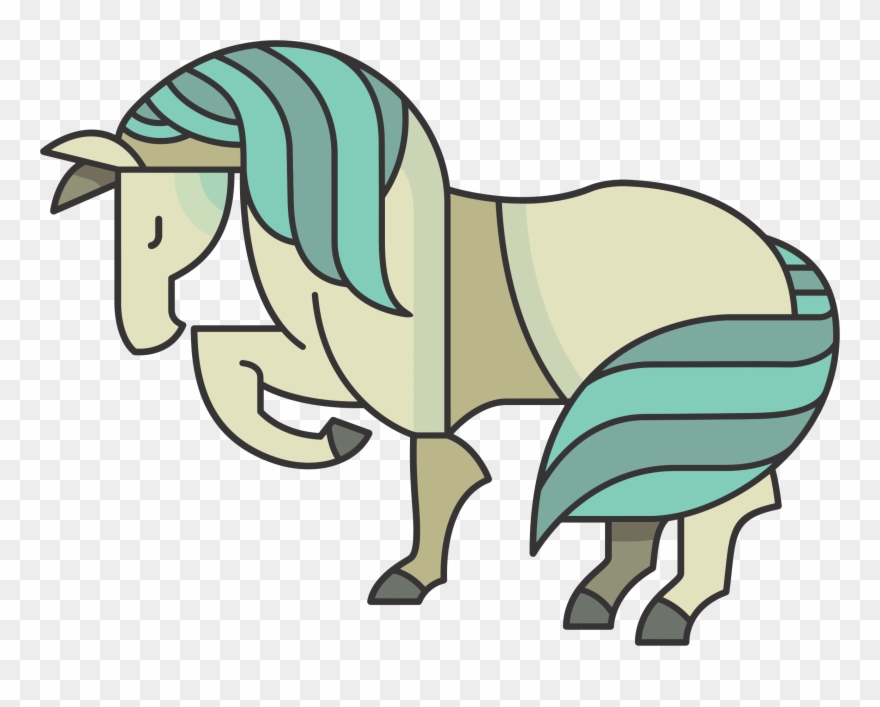 Image Free Horses Clipart Wedding - Year Of The Horse Chinese Zodiac Illustration Pendant - Png Download