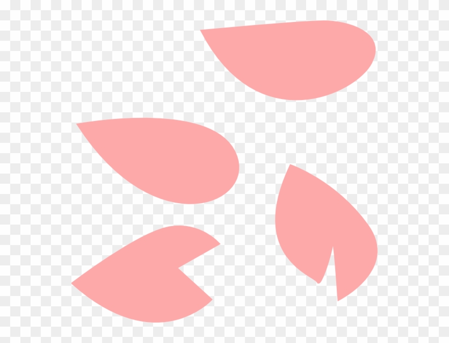 Cartoon Cherry Blossom Petal Clipart