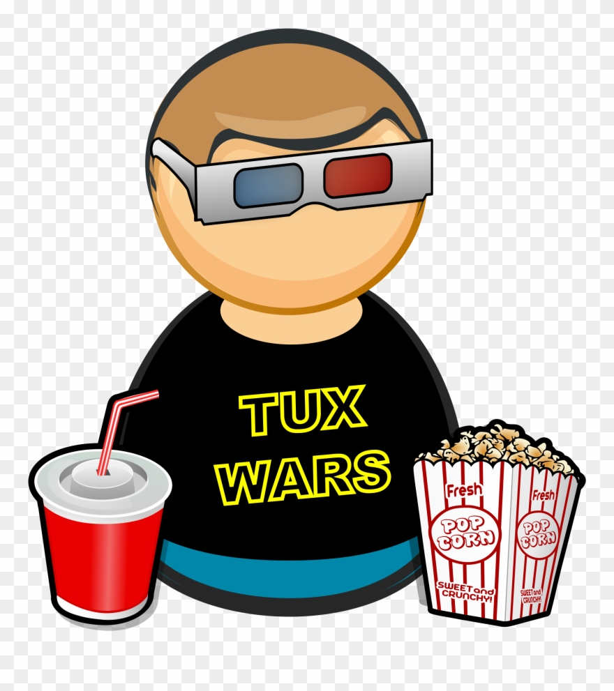 Visitor Movie Fan Big - Cinema Clip Art - Png Download