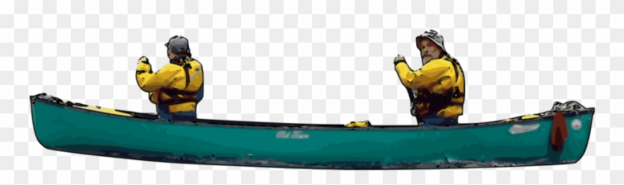 Canoeists And Canoe - People In Canoe Png Clipart