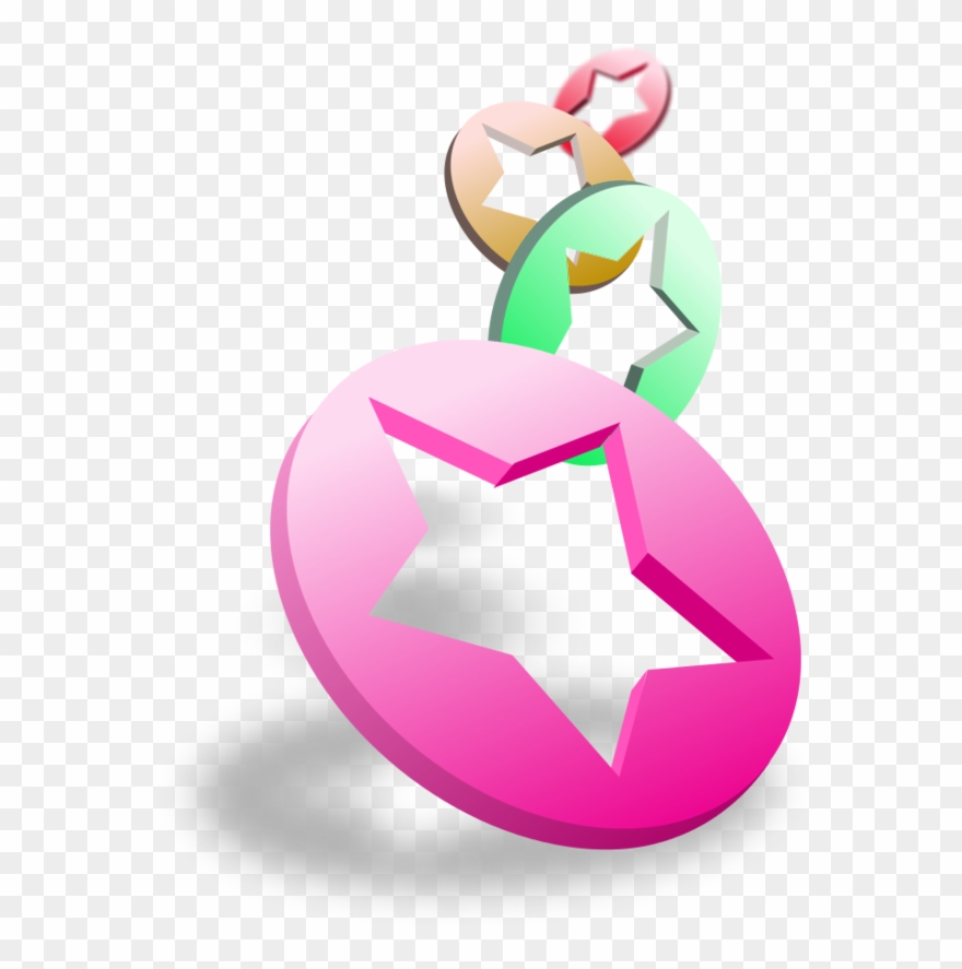 Flying Stars In Circles - Clip Art - Png Download