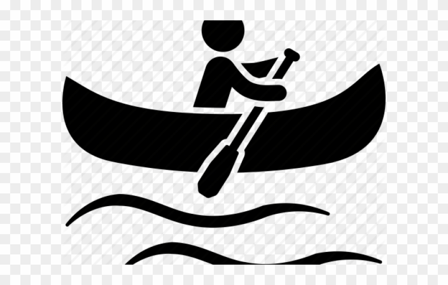 Canoe Clipart Kayak - Canoeing Icon - Png Download