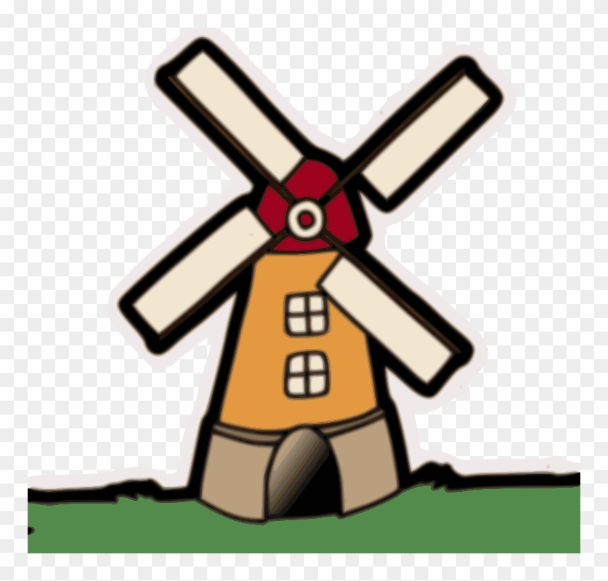 Clipart Of Wind Mill - Png Download