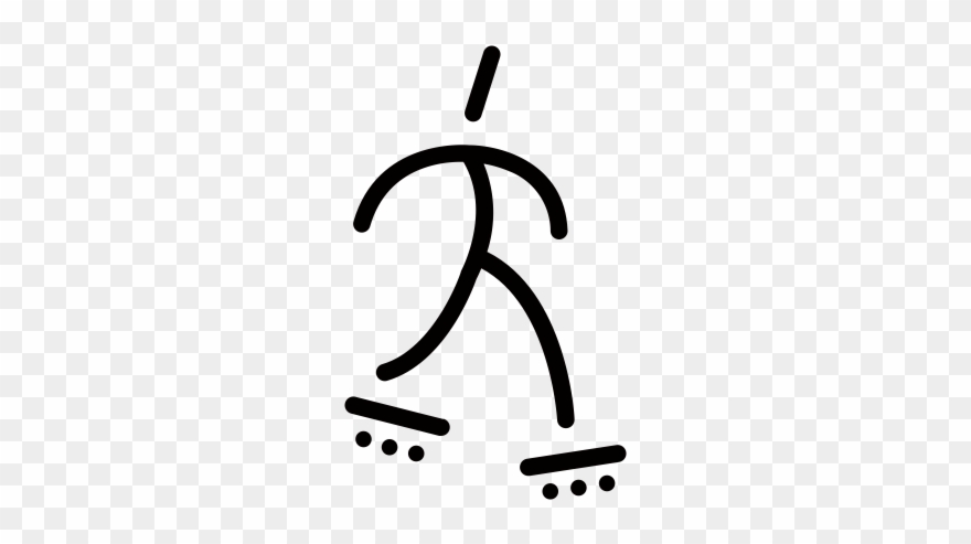 Roller Skate Rubber Stamp Clipart