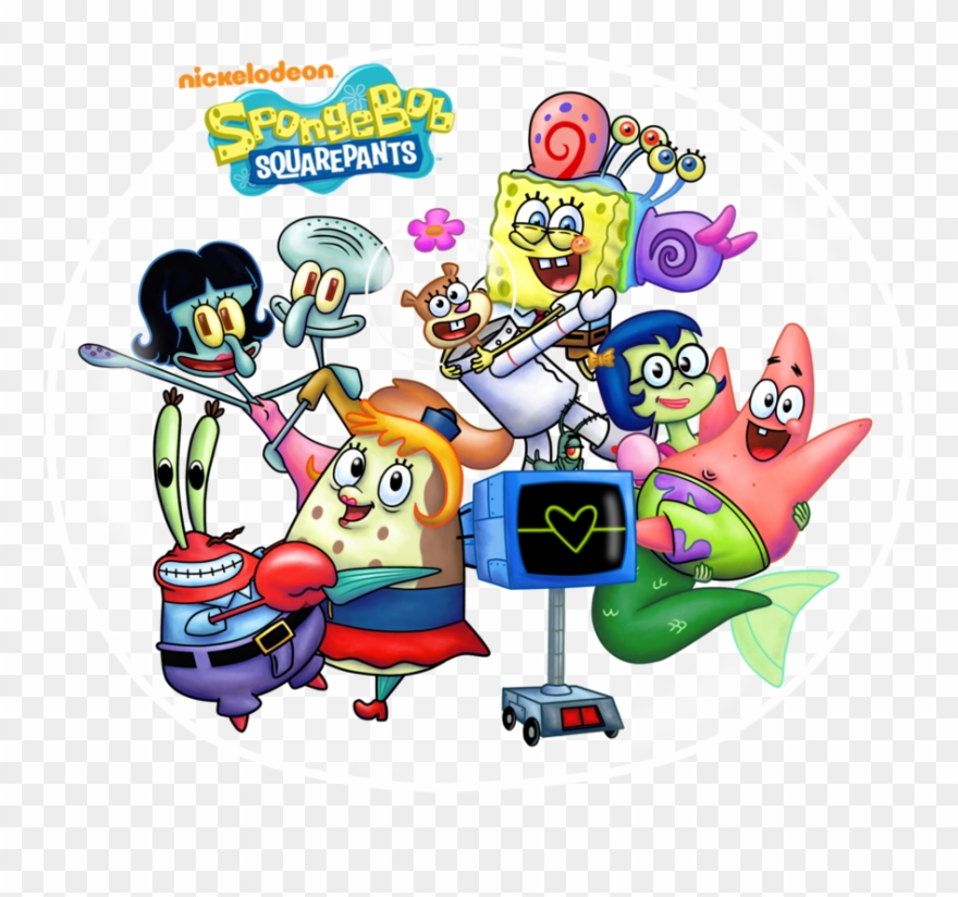 Download Free Printable Clipart And Coloring Pages - Spongebob Patrick And Mindy - Png Download