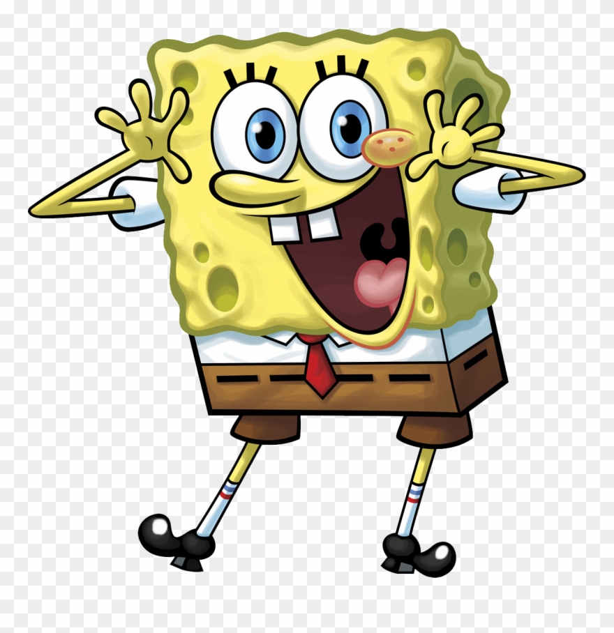 Spongebob Clip Short Clipart Free Library - Cartoon Spongebob - Png Download