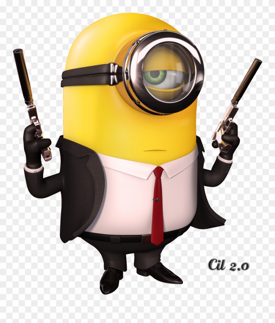 Humor Clipart Minion - Stuart - Despicable Me - Hitman Outlet Cover - Png Download