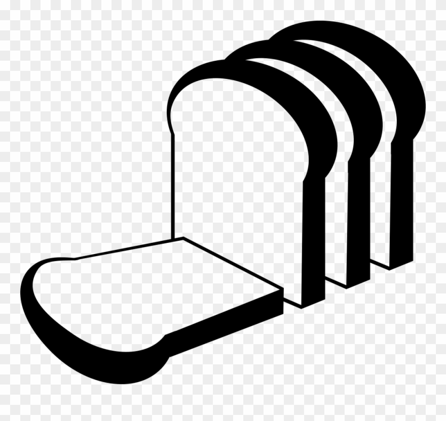 Wheat Clipart Wheat Bread - Clip Art Black And White Bread - Png Download