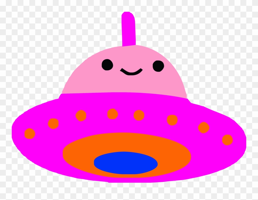 Ufo Clipart Purple - Vector Graphics - Png Download