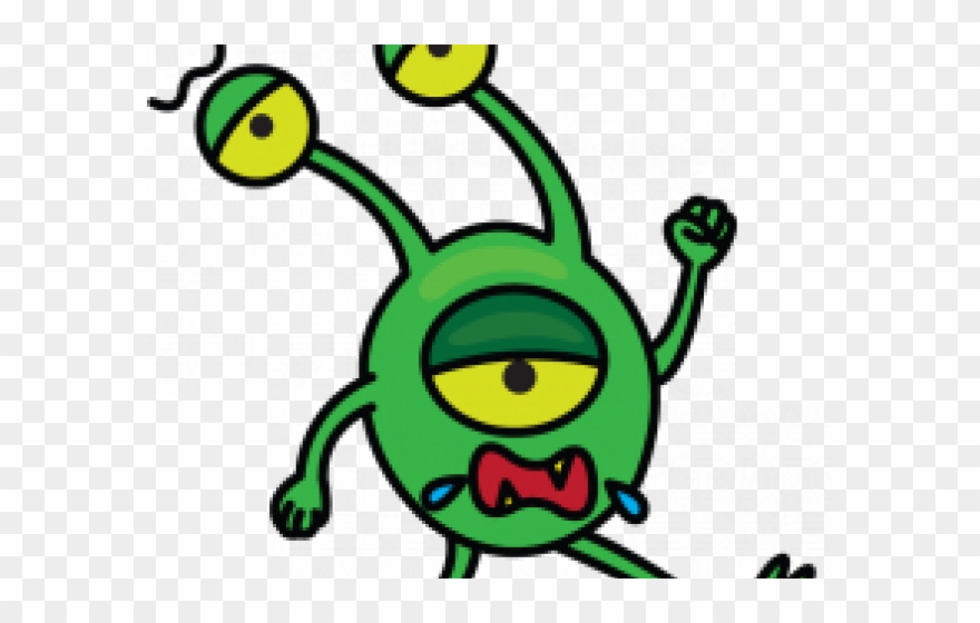 Drawn Ufo Green - Drawing Clipart