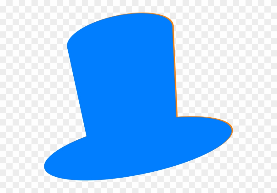 Top Hat Blue Hat Clip Art At Vector Clip Art - Blue Top Hat Clipart - Png Download