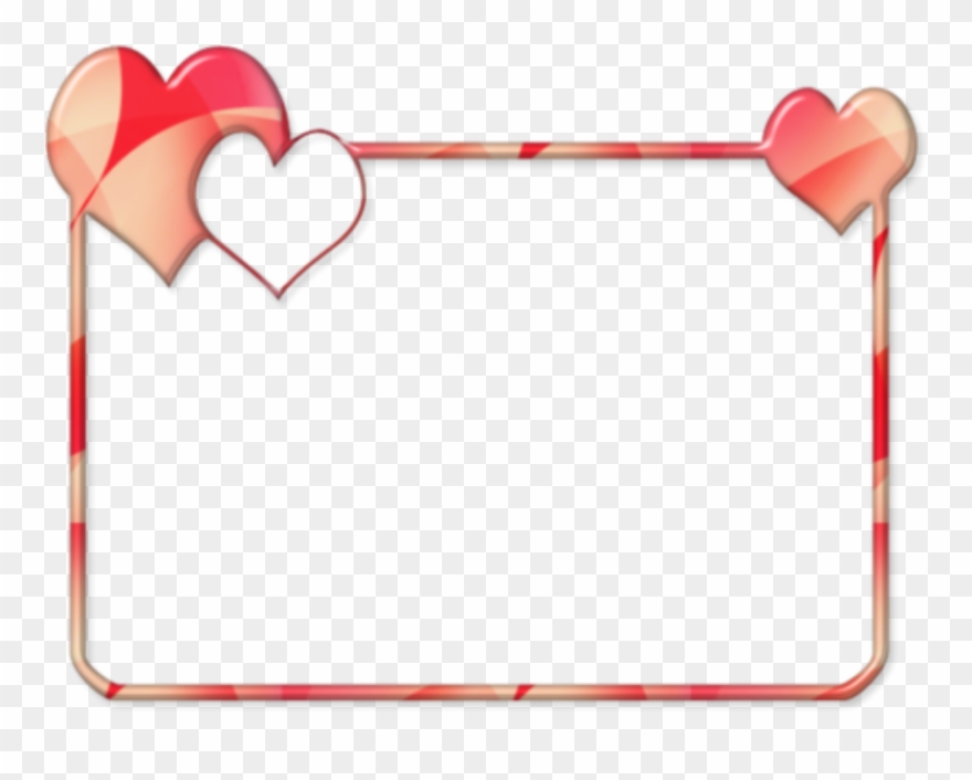 Love Frames, Collage Maker, Photo Editor, Picsart, - Right Border Of Heart Clipart