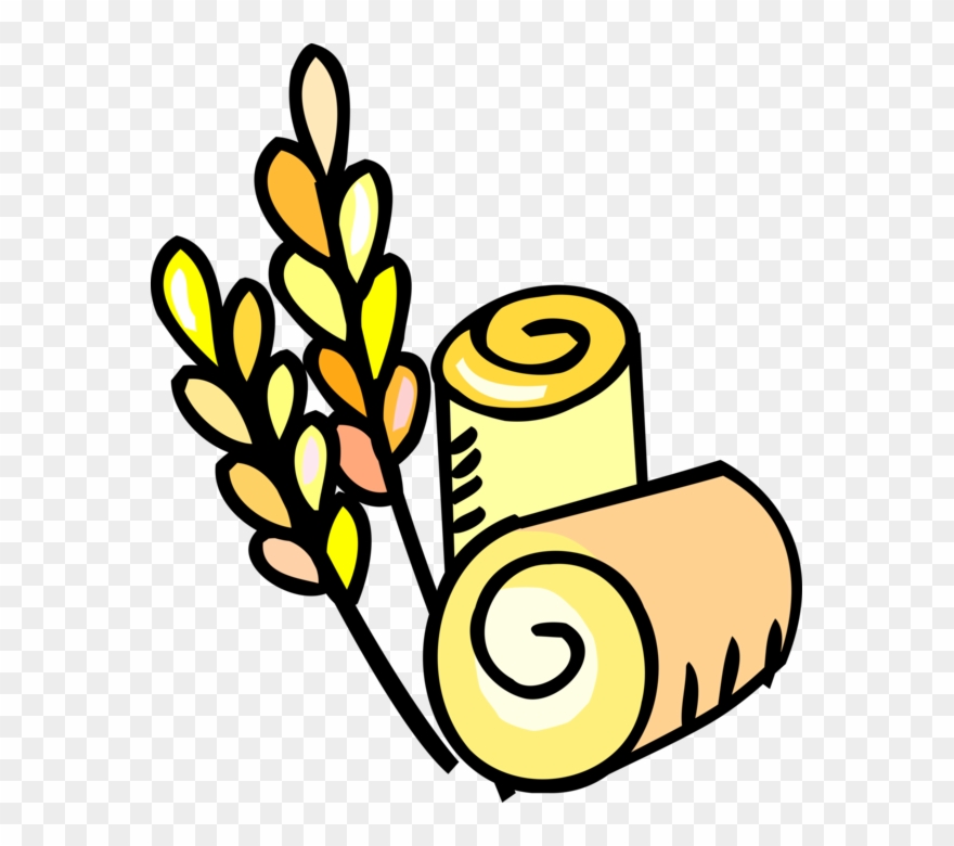 And Alfalfa Hay Grass Harvest Vector Image - Hay Clipart