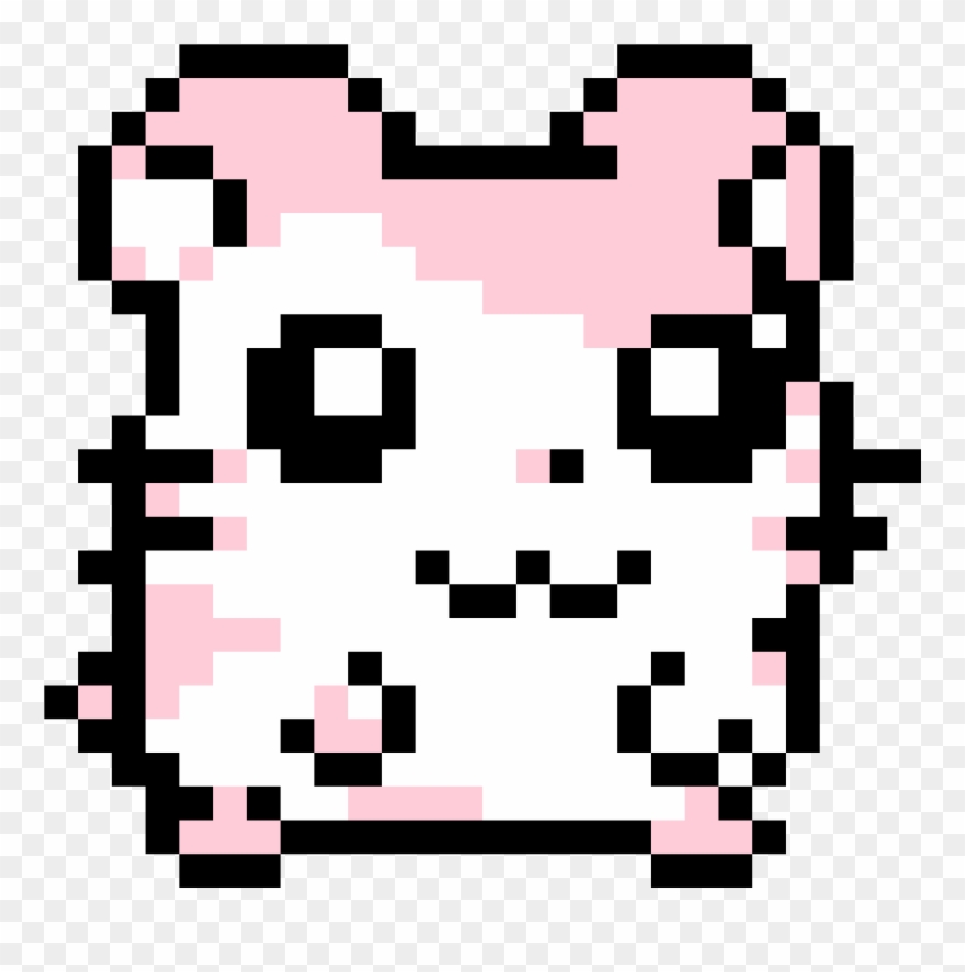 Cute Hamster Maker Clip Library - Pixel Art Hamster - Png Download