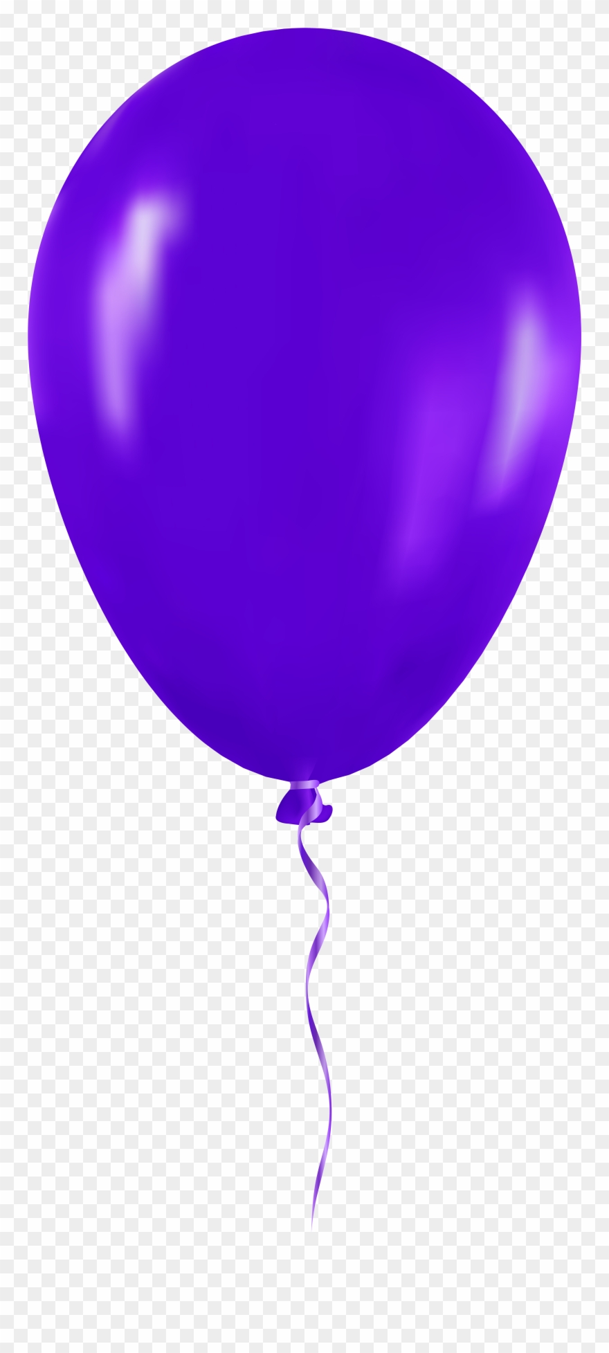 Purple Balloon Png Clip Art 1552 Clipart Of Balloons - Blue Balloon Clip Art Transparent Png
