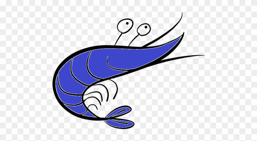 Blue Shrimp Image - Shrimp Clipart