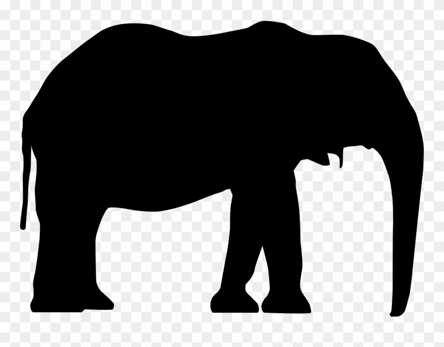 Trunk Up Elephant Svg 15 Elephants Svg Cute For Free - Black Elephant Png Clipart