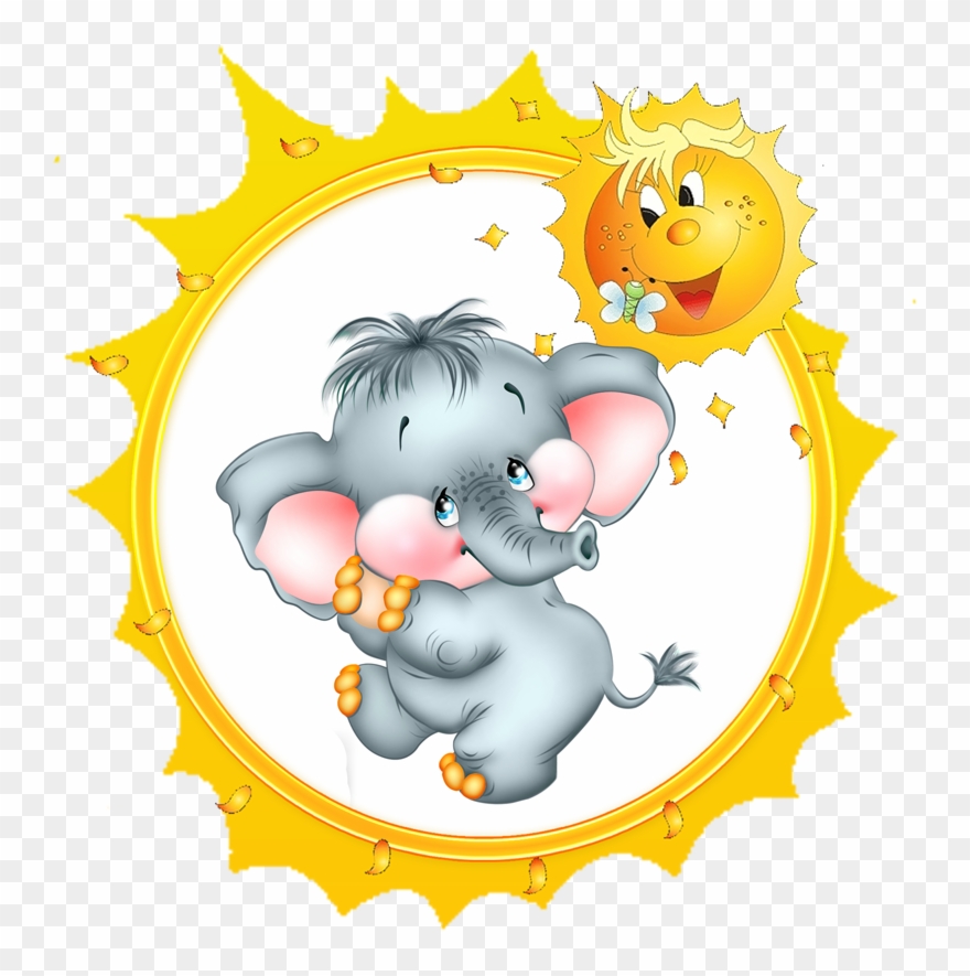 Pre Materské Školy - Baby Elephant Cartoon Green Clipart