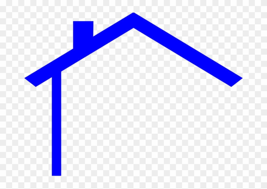 Codes For Insertion - House Roof Outline Clipart - Png Download
