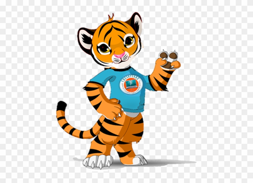 Special Lunch And Their Student Of The Month Wristband - Cute Cartoon Tiger Cub Clipart