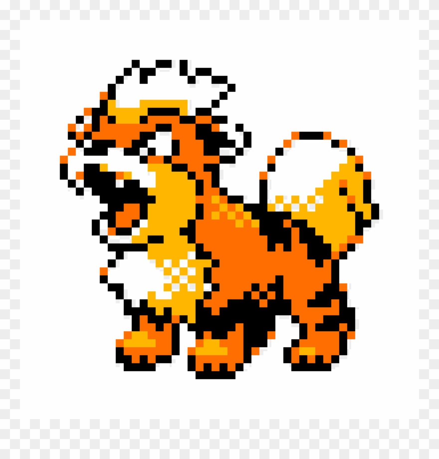 Clipart Resolution 1200*1200 - Growlithe Pixel - Png Download