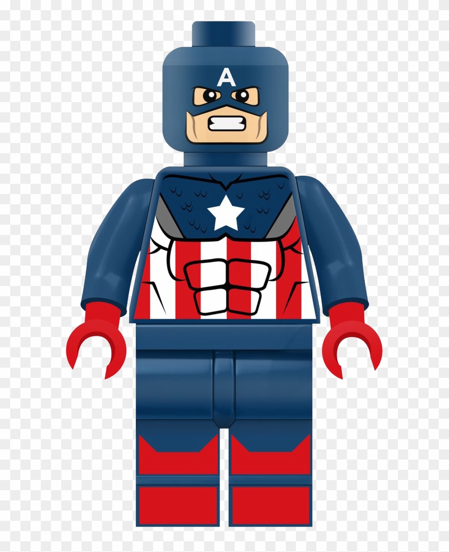 Captain America Lego Cartoon Clipart