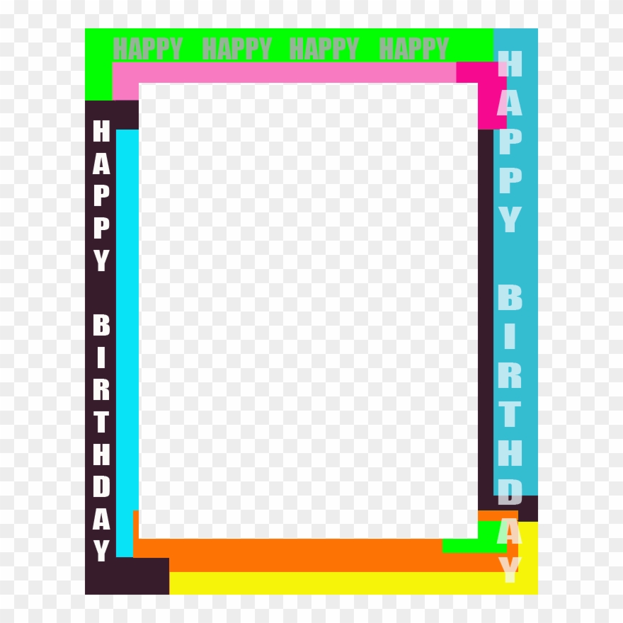 Clip Arts Related To - Happy Birthday Frame Png Transparent Png
