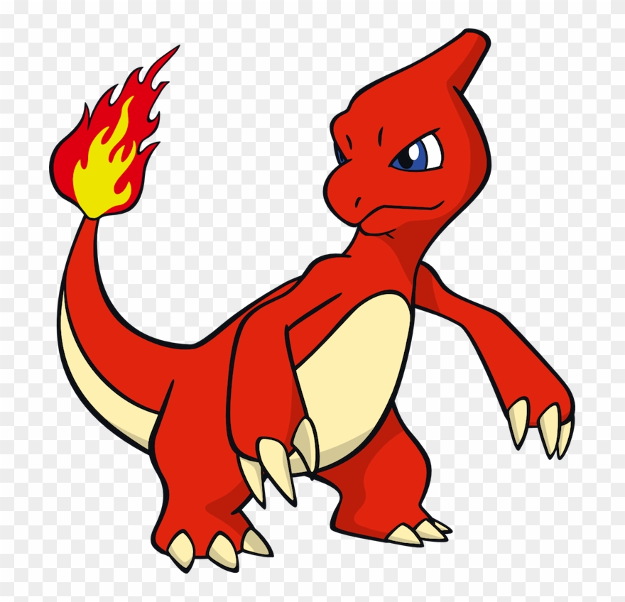 Pokemon Clipart Red Orange - Charmeleon Pokemon - Png Download