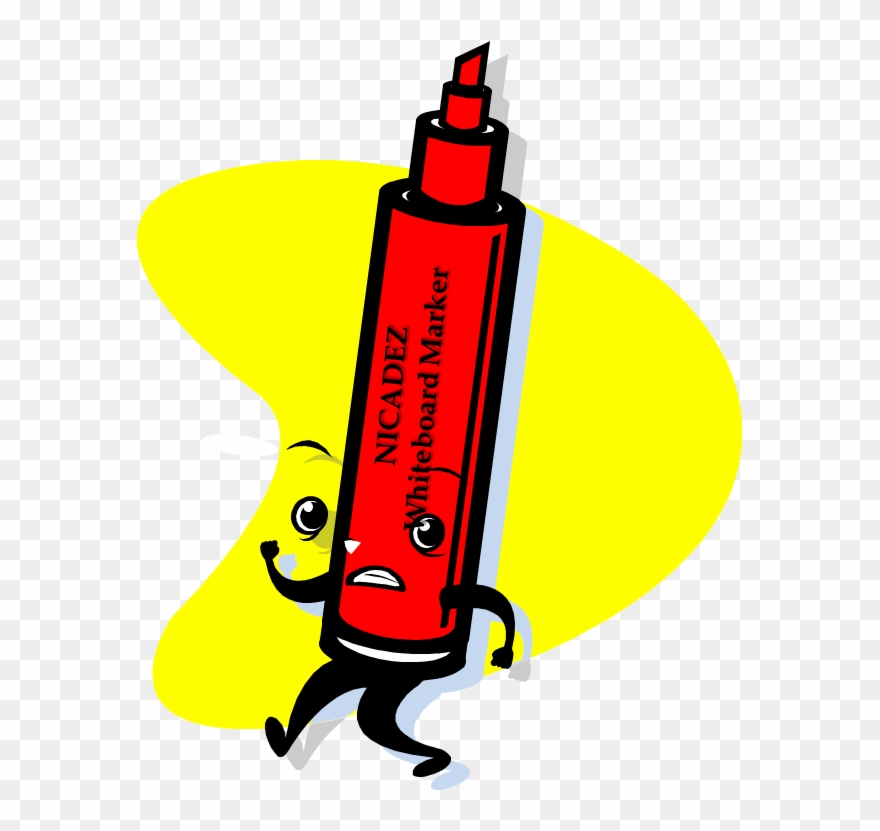 Erase Cliparts - Dry Erase Markers Cartoon - Png Download