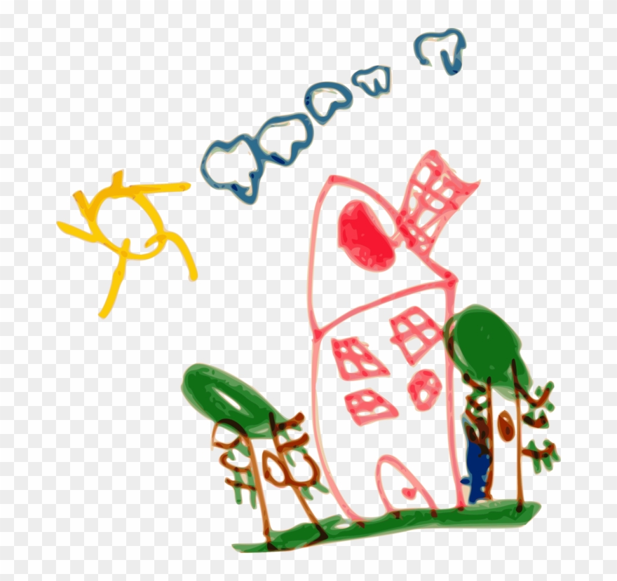 Nursery School Drawing Kindergarten Child - Kindergarten Drawing Clipart - Png Download