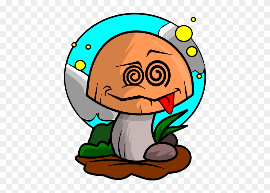 Free Poisoned Mushroom Clip Art - Dibujos De Hongos Alucinógenos - Png Download