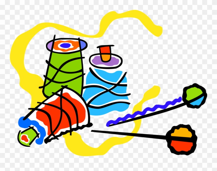 Needle Clipart Spool - Textiles Werken - Png Download