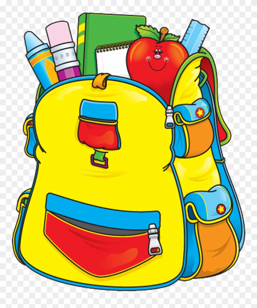 Clip Art School - School Bag Clipart Png Transparent Png