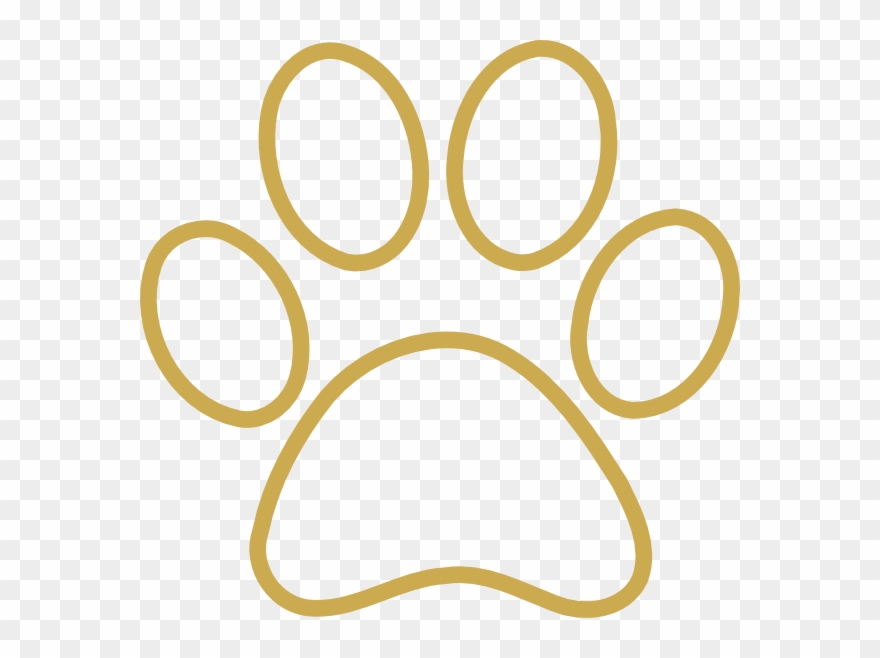 Outline Clip Art - Dog Paw Outline Clipart - Png Download