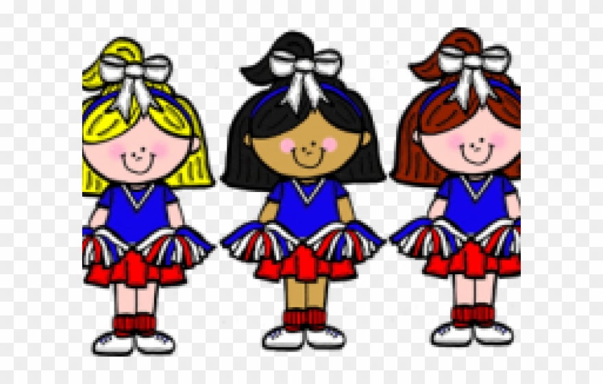 Cheerleader Clipart Transparent Background - Cheer Leaders Clip Art - Png Download