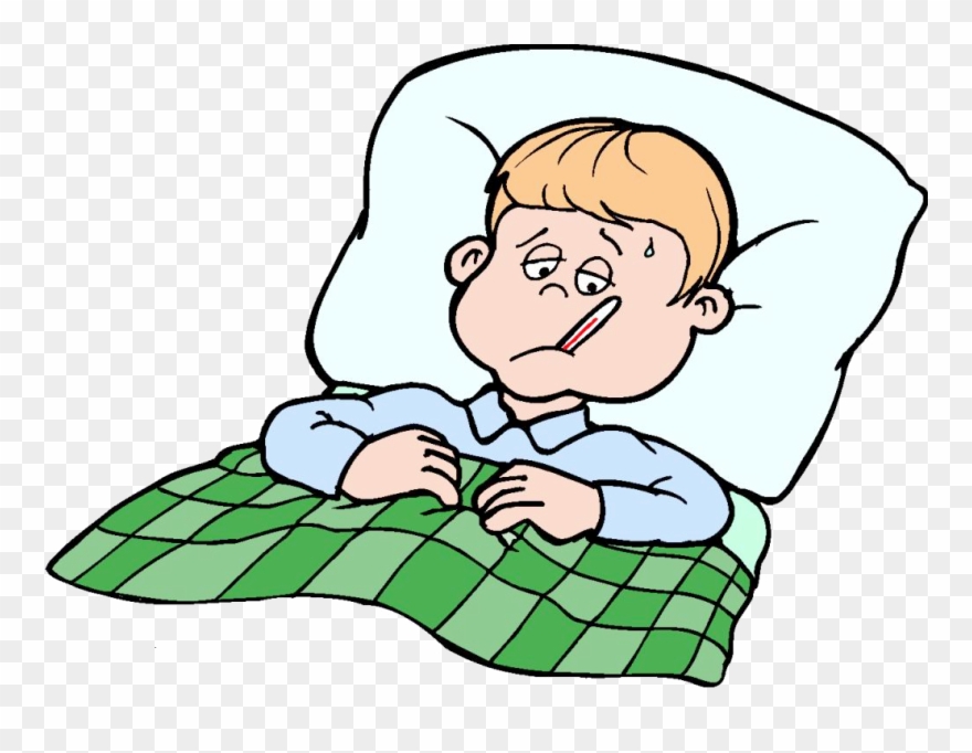 Emotions Clipart Extreme - Sick In Bed Clip Art - Png Download