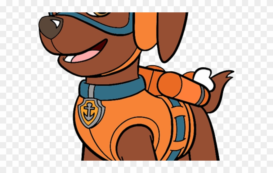 Number Clipart Paw Patrol - Drawing Zuma Paw Patrol - Png Download