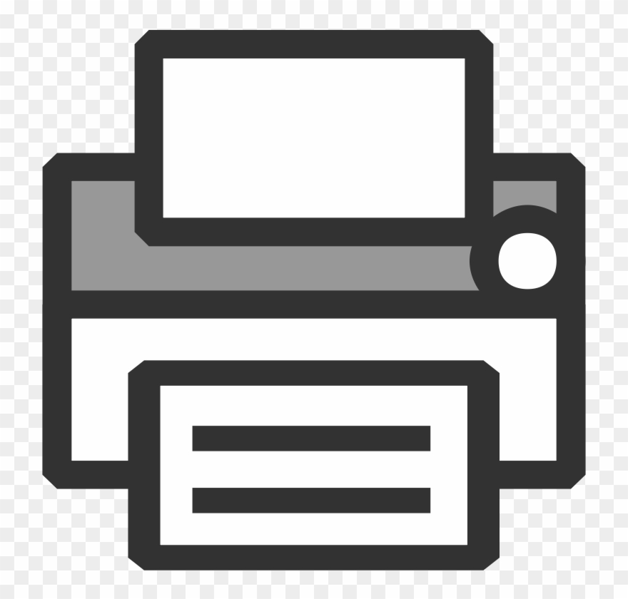 Clipart - Printer Icon - Print Clipart - Png Download