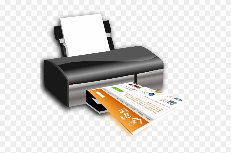 Jpg Free Download Printer Clip Art At Clker Com Vector - Monitor Impresora Y Parlantes - Png Download