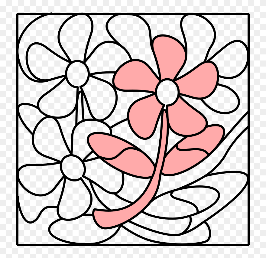 Floral Design Computer Icons Visual Arts Flower Black - Visual Arts Clipart